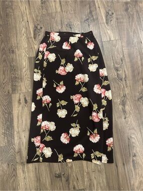 Vintage floral maxi skirt